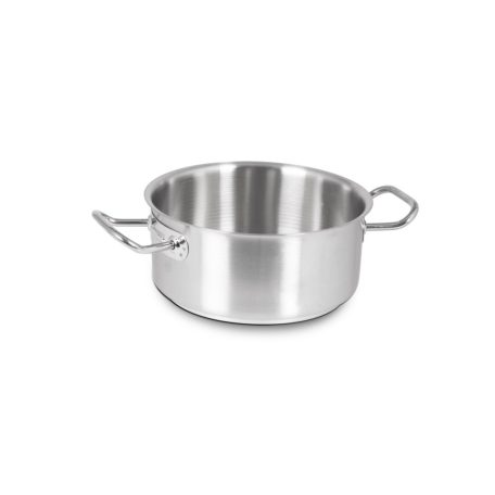 Alacsony lábas 40 x 16 cm, 20 l, rozsdamentes