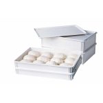 Pizzatészta kelesztőláda, 60 x 40 x 7 cm, 12 l, PEHD