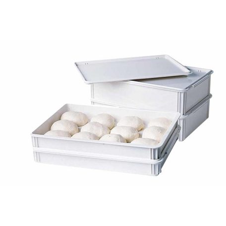 Pizzatészta kelesztőláda, 60 x 40 x 7 cm, 12 l, PEHD